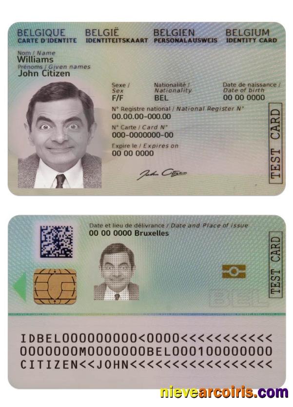 Belgium ID card new